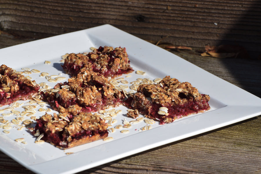Raspberry Oatmeal Bars from Small Changes Big Benefits by Flavour with Benefits