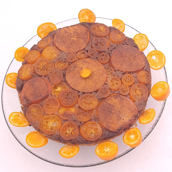 Torta di Caci e kumquat (Persimmon and Kumquat Cake)