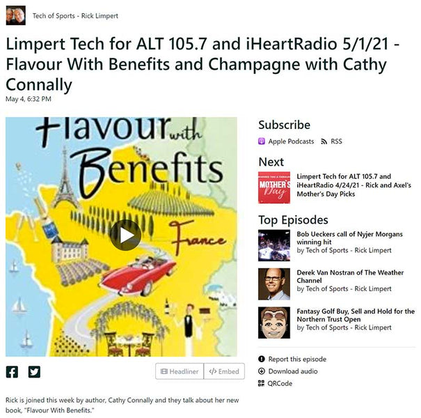 Limpert Tech for ALT 105.7 and iHeartRadio 5/1/21 - Flavour With Benefits and Champagne with Cathy Connally