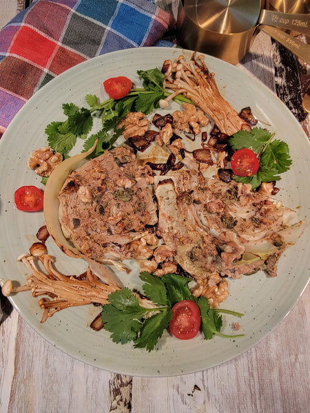 Grilled Cabbage with Walnuts and Capers by Small Changes Big Benefits from Flavour with Benefits