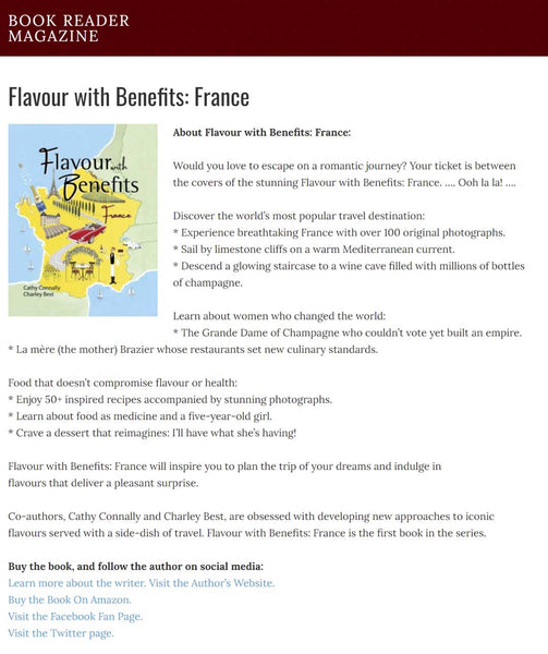 Book Reader Magazine - Review of Flavour with Benefits: France