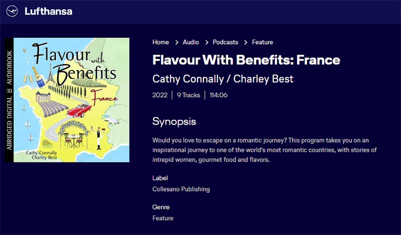 When You Fly Lufthansa - Enjoy Flavour with Benefits: France Audiobook